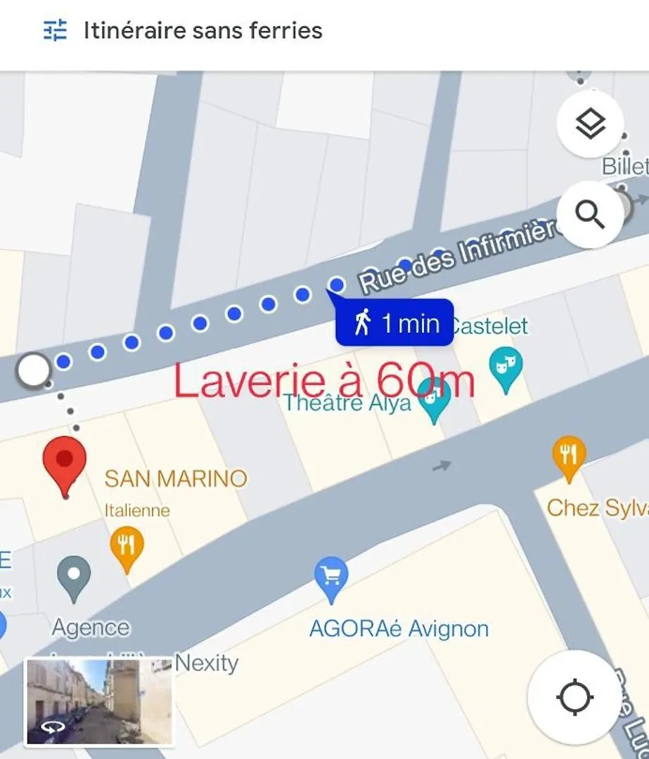 Studio 24M2 Intra-Muros Avignon 0*,  France